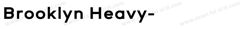 Brooklyn Heavy字体转换